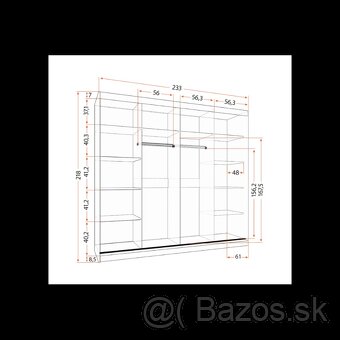 Veľká šatníková skriňa - 4