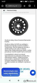 predam koleso,plechový disk Alcar 8345 na BMW rozmer 5x120,7 - 4