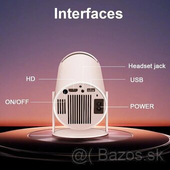 Digitálny projektor 4K Android 11 Wi-Fi bluetooth 260 ANSI s - 4