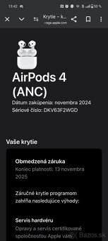 Predám Apple AirPods (4. generácia) -TOP stav, super cena - 4