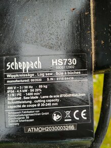 Predám cirkulár Scheppach HS730 - 4