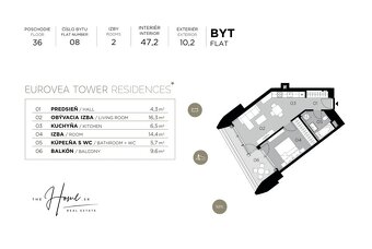 THE HOME︱EUROVEA TOWER - 2i byt s výhľadom na hrad 36.np LUX - 4