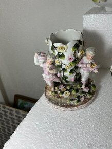 Figuralny porcelan miska amfora anjelik - 4