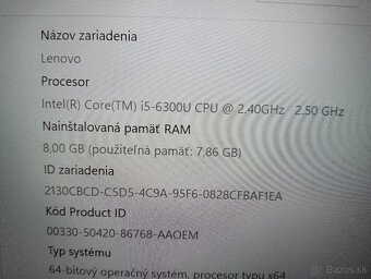 Lenovo Thinkpad T460 ,Intel core i5 , WIN 11, podsvietená kl - 4