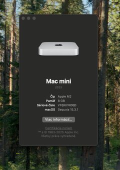 Predám Mac mini M2 - 4