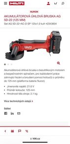 Hilti AG 5d-22 akubruska v kompletu NOVÁ - 4