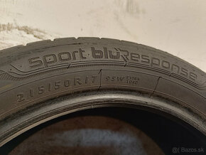 215/50 R17 Letné pneumatiky Dunlop Sport Bluresponse 2 kusy - 4