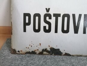 Smaltovaná tabuľa Poštovní úřad - 4