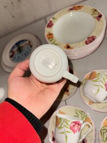 Kvetinkova obedova a cajova porcelanova suprava - 4