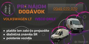 PRENÁJOM DODÁVOK PREŠOV A OKOLIE 0905185584 - 4