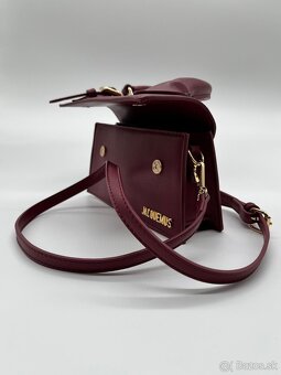 Jacquemus burgundy kabelka - 4