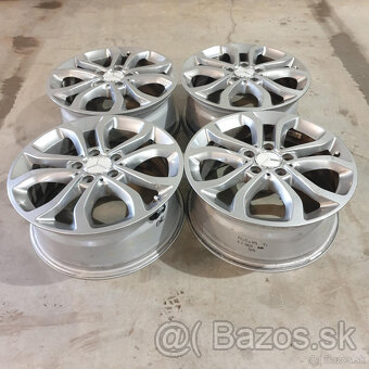 Strieborné Mercedes C disky 5x112 R17 ET48.5 - 4