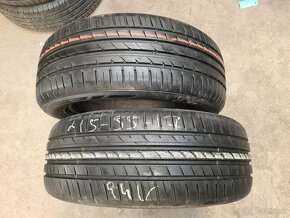 215/55r17 letné 2 ks HANKOOK dezén 7,3 mm - 4