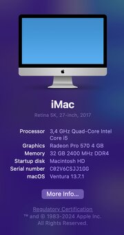 Predám iMac Retina 5K 27" 2017 - 4