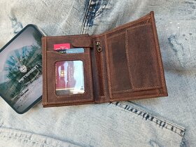❗KOŽENÁ pánska peňaženka PETERSON - 4