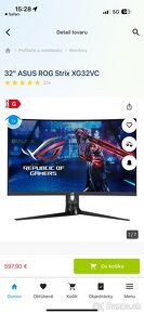 Herný monitor Asus ROG Strix XG32VC 32” - 4