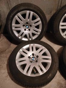 Zimné 4ks alu disky orig. BMW 5x120 R18 pneu 245/50 R18 5mm - 4