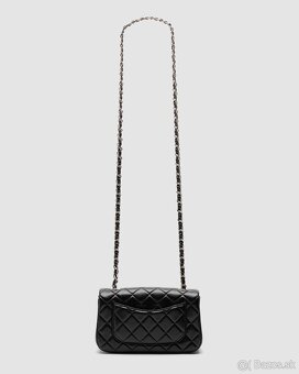 Kabelka Chanel Classic 1.55 Small Single Flap Black/Silver - 4