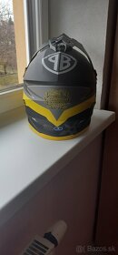 Helma CASSIDA  čierno-žltá pre motocross enduro - 4