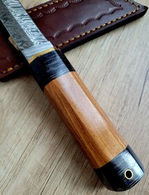 samurajský Damaškový nôž TANTO 27,5 cm handmade _2 - 4