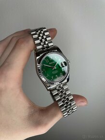 Hodinky Seiko Mod Green Arabic Dial - 4