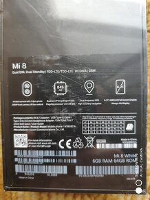 Predám,vymením Xiaomi Mi 8 6GB/64GB White - 4