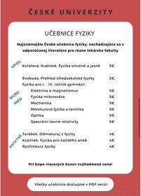 Prijímacie skúšky medicína- Učebnice a materiály - 4