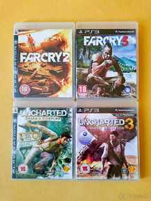 PS3 Hry - ASSASSIN'S CREED, FARCRY, RESISTANCE, UNCHARTED - 4