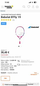 Babolat B fly 19 detská tenisová raketa - 4