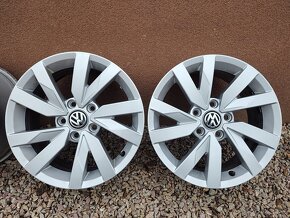 Predám kolesá/disky Volkswagen 5x112 r16 - 4