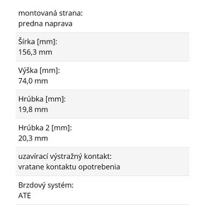 Brzdové doštičky A4 B6/7, Superb 1, Passat B5.5 - 4