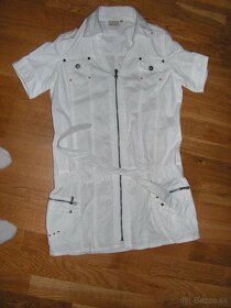 Biele košelové šaty - 4