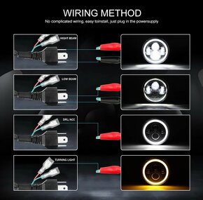 Homologizované predné okrúhle LED svetlá - 4