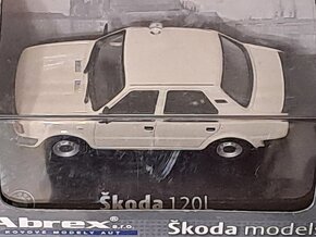 ŠKODA 120L, 1984, 1. vydaná edice Abrex, Ice white, 1:43 - 4