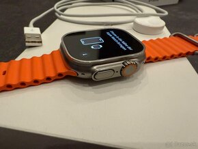 Apple Watch Ultra 2 49mm Titanium Orange Ocean Band - 4