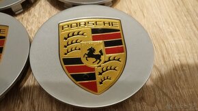 Porsche stredové krytky do kolies 76mm / 65mm viac fareb PO - 4