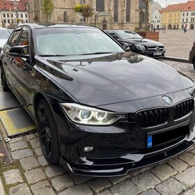 Lipo pod nárazník na BMW 3 - F30/F31 NEMPAKET - čierny lesk - 4