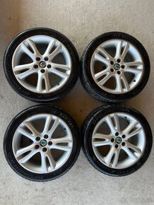 Disky orig. škoda na letných pneu  5x100,R16 205/45 - 4