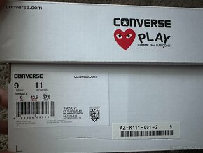 CDG Converse PLAY UK 9 - 75 EUR - 4