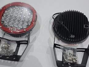 Prídavné LED Okrúhle diaľkové svetlá 185W - Cena za par - 4