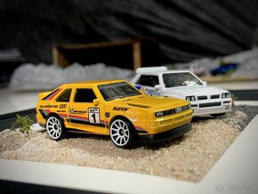 Obraz - mini diorama Hot Wheels  - Quattro & Delta Integrale - 4