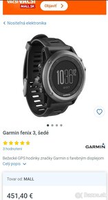 Predám Garmin Fénix 3 ako nové plus remienky - 4