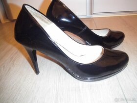 Dámske kožené čierne lodičky zn. Olivia shoes - 4