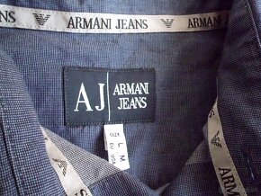 Armani Jeans pánska slim košeľa M - 4