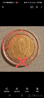 Španielsko 2€ ,,rare" chyboražba 1999r - 4