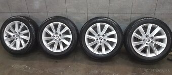 orig.Zimné ŠKODA kolesa 5x112 R17ET 40 Gooyear215/55 - 4