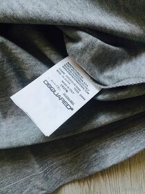 Pánske šedé tričko dlhý rukáv DSQUARED2 D2 velkost XL - 4