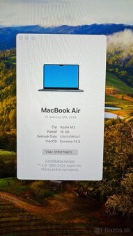 MacBook Air 13-palcový, M3, 2024 , RAM 16GB, 256 disk - 4