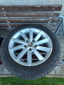 Zimné elektróny 5x112 r 16 + letné gumy 205/55 r16 - 4