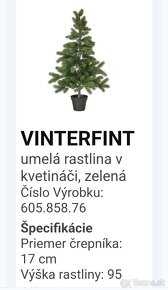 Vianočný stromček nový 3D IKEA VINTERFINT - 4